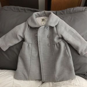 Grey infant peacoat